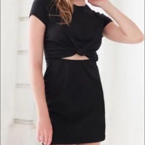 Silence & Noise Tie Front Tshirt Dress
